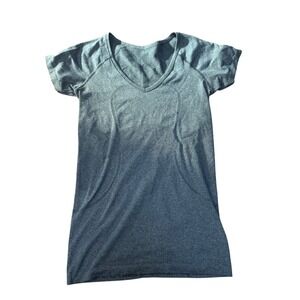 Lululemon Swiftly Tech Gray Ombre Short Sleeve Running Training Top